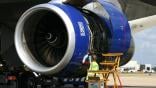 engine under repair